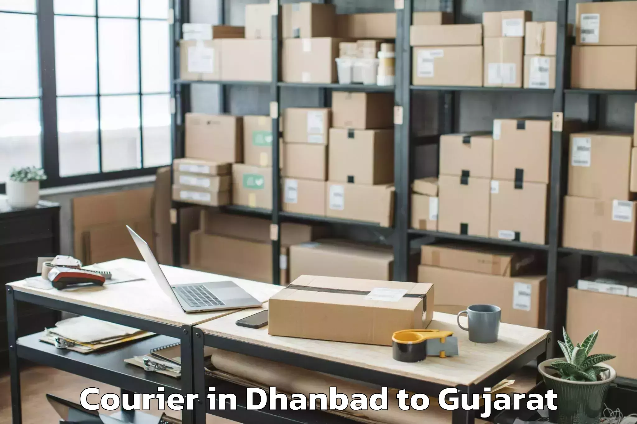 Get Dhanbad to Vaghodia Courier